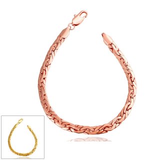 High Quality Jewelry Beautiful Simple Yellow Gold Charm Bracelets For Women