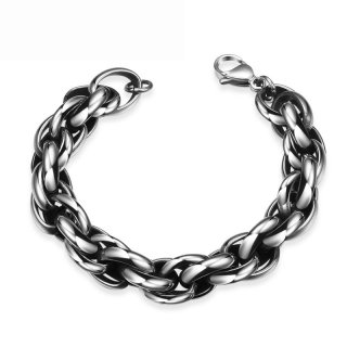 High Quality Fashion Extra Thick Chain Stainless Steel Charm Bracelets For Men