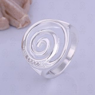 Hot Sale Fashion Ring Silver Plated Ring Silver Color Jewelry Ring For Women