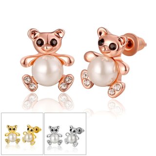 Simple Beautiful Top Quality Rose Gold/Yellow Gold Earrings For Women
