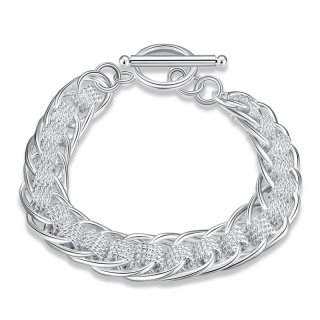 Simple Beautiful Top Quality 925 Sterling Silver Hollow Bracelet For Women