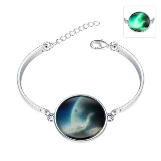 Beautiful bracelet Luminous 925 Sterling Silver Braclet In the Dark YGH045