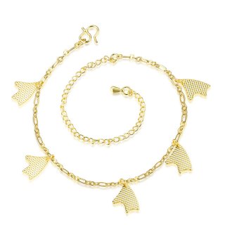 Cute Fish Anklet Gold Silver Plated Leg Bracelets For Women Foot Chain Jewelry