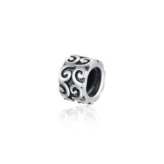 Original 925 Sterling Silver Cute Shape Charms Bead Round Fit Pandora Bracelet DIY Jewelry Accessories