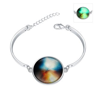 925 Sterling Silver Fashion Bracelet Luminous In the Dark YGH030