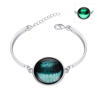 925 Sterling Silver with Teeth Bracelet Luminous In the Dark YGH009
