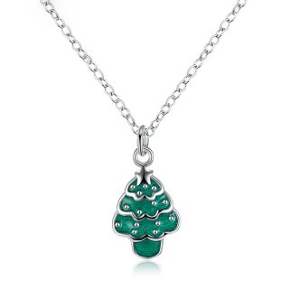 Christmas Creative Jewelry 925 Sterling Silver Necklace for Women