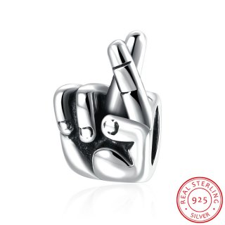 Finger Shape Charm Beads Fits for Pandora Bracelets DIY Beads for Jewelry Making