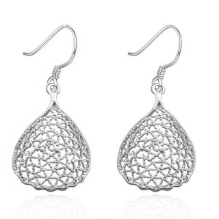 Classic Plant Silver Plated Earrings Supplies Jewelry Fashion High Quality