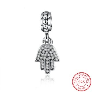 Hand Pendant Charm Fits Pandora DIY Bracelets Anthentic 925 Silver Dangle Beads for Jewelry Making