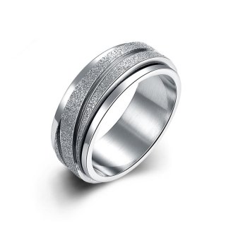 316L Stainless Steel Twill Rings With Wire Cubic Zirconia For Men R005