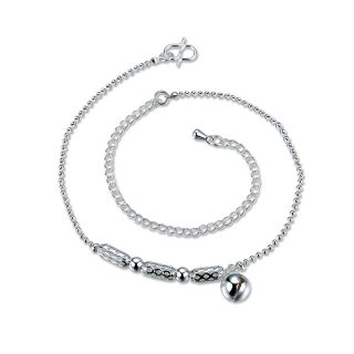 Cute Small Silver Bell Anklet Bracelet for Women Girls Leg Bracelets Foot Chain Jewelry
