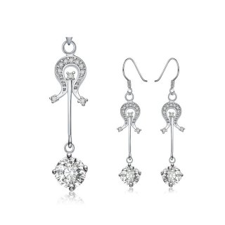 925 Fine Jewelry Sets Earring Necklace Silver Set Jewelry