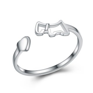 925 Sterling Silver Adjustable Little Pony Ring For Girl