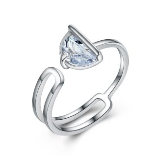 Elegant Diamond Women Ring 925 Sterling Silver Ring