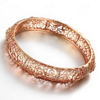 Europe Style Hollow Gold Plated Bracelet for Women