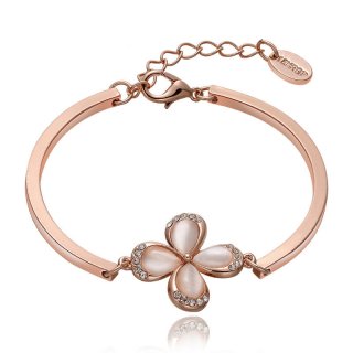 Fashion Jewelry Bracelet Tennis Wrap Rose Gold-Plated Bracelets for Women