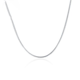 High Quality New Fashion Jewelry Silver Plated Solid Snake Chain Necklace for Women