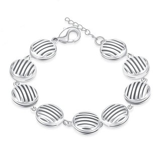 Factory Silver plated Bracelet Beautiful Design for Women High Quality Fashion Jewelry Wholesale
