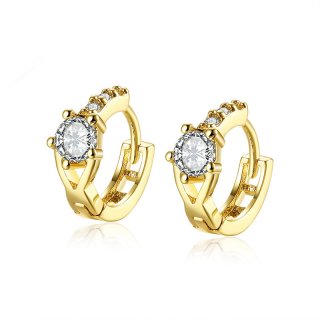 Fashion Luxurious Ladies Women Earring Studs Shiny Crystal Zircon Earrings Classic Anniversary Accessories for Lovers