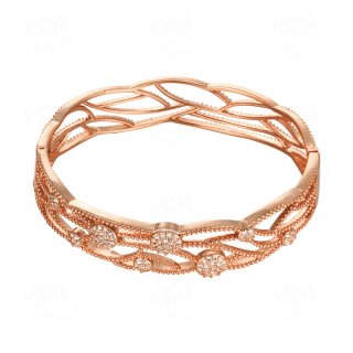 Fashion Jewelry Bnagle Branches and Fruits with Crystal Zircon Rose Gold Bracelet Cuff Love Gift Bracelets & Bangles For Women