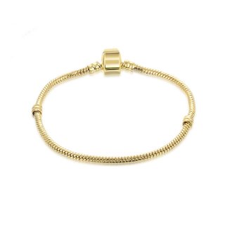New European Gold Plated Bracelet Combined With Murano Glass Fit Women Bracelets & Bangles Jewelry Free Shipping