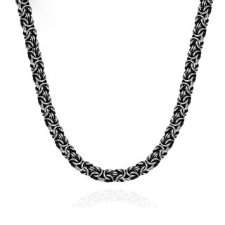 Hot Sale 7 mm Mens Chain Silver Tone Stainless Steel Necklace Jewelry For Men