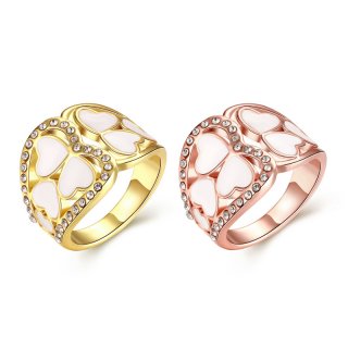 Wholesale Silver plated Jewelry Temperament Elegant Shiny Geometric Crystal Zircon Female Fashion Ring