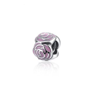 925 Sterling Silver Gold Polish Charms Bead Round Fit Pandora Bracelet DIY Jewelry Accessories