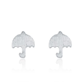 925 Sterling Silver Umbrella Shaped Earrings Geometric Fashion Earrings B254