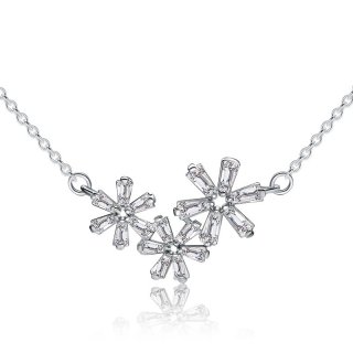 New Snowflake Pendant 925 Sterling Silver for Women A190