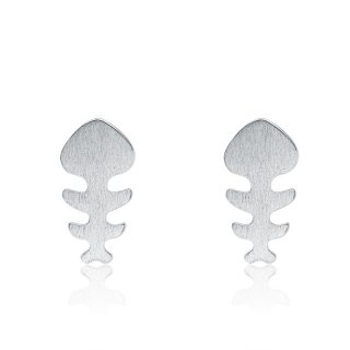 Fish Bone Earrings 925 Sterling Silver Fashion Earrings for Women B352
