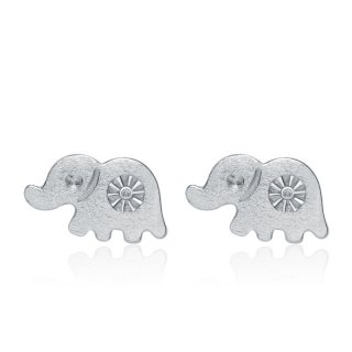 Elephant Earrings 925 Sterling Silver Original Retro Earrings for Women B357