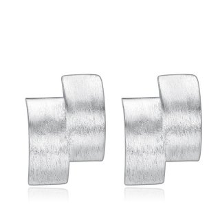 Generous Fashion Earrings 925 Sterling Silver Geometry Earrings for Women B075