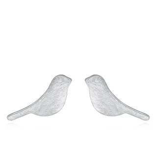 Cute Bird Earrings 925 Sterling Silver Fresh Earrings for Women B180