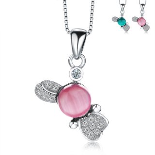 Cute Pendant 925 Sterling Silver Fashion Necklace for Women w101