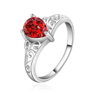 Elegant Gemstone Ring 925 Sterling Silver Jewelry Ring for Women LKNSPCR523