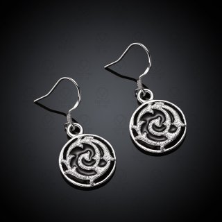 New Vintage Ethnic Style Jewelry Drop Earrings for Women Female Gifts Aretes Silver Plated Retro Design Earrings PCE608