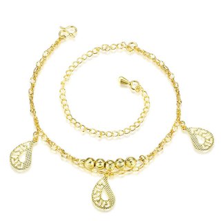 Hot Sale Anklets Yellow Gold plated Anklets for Women LKNSPCA056-A