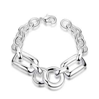 Beautiful Fashion Silver plated Lady Round Bracelet High Quality Classic Jewelry LKNSPCH464