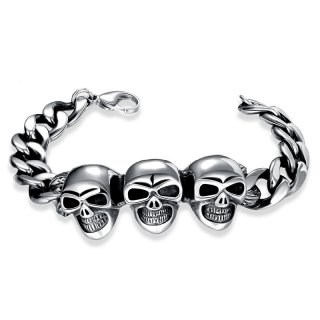 New Cool Punk Bracelet 316 Stainless Steel High Quality Jewelry H032 for Man