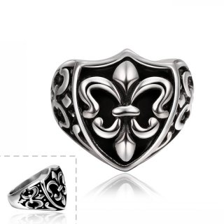 Hot Sale Heart Ring Punk Style Stainless Steel Fashion Jewelry Dress Accessories For Men R025