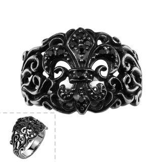 Plant/Flower Design Ring Punk Style Fashion Jewelry For Men Dress Accessories R130