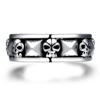 Top Quality Titanium Steel Rings Finger Punk Style 316L Stainless Steel Ring For Men For Men R240