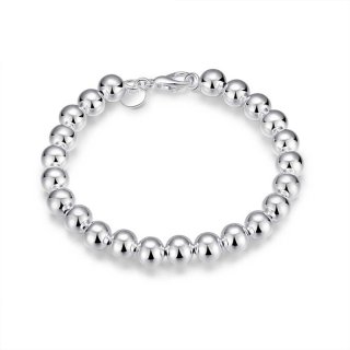 New Arrival 925 sterling silver Fashion 10mm Beads Bracelets&Bangle for Women