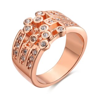 Fashion Jewelry Rose Gold plated Rings Elegant Ring for Women