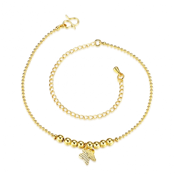 Simple Bracelet On Leg Gold Plated Hot Sale Jewelry Wholesale Anklet Bracelet Fashion Jewelry for Women