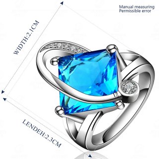 Geometric Design Ring Sporty Style Zirconia Fashion Jewelry For Women Dress Accessories for Women