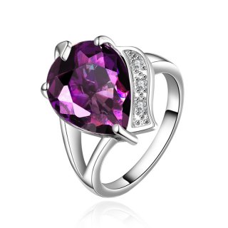 Fashion Jewelry High Quality Fashion Big Crystal Ring Zircon Ring for women