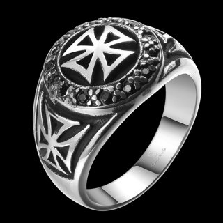 Cool Personality Cosplay Game Rings tainless Punk Ring Ancient Jewelry Cubic Zirconina Free Shipping for Men